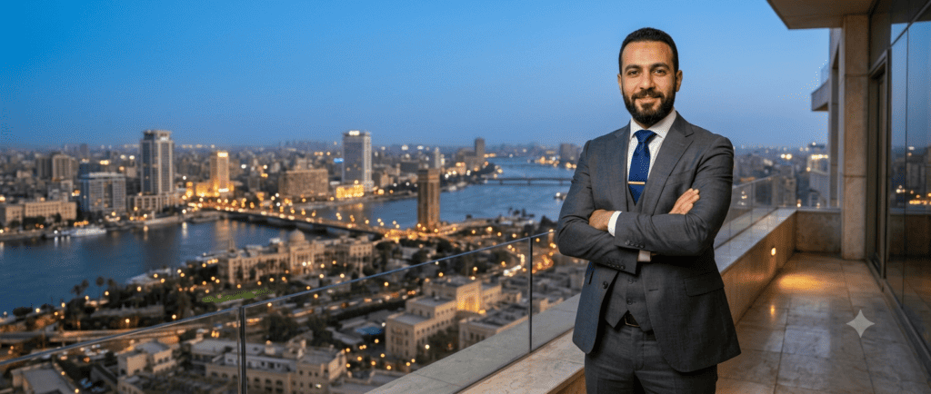 مدير موارد بشرية يعقد ذراعيه بعد نجاحه في توظيف فريق مبيعات